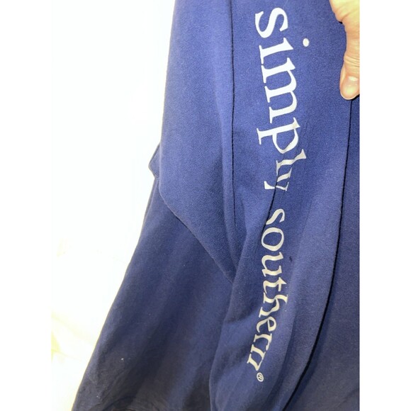 Southern Attitude Turtle Compass Anchor T-Shirt Adult Large Blue Long Sleeve Sea - Picture 5 of 8